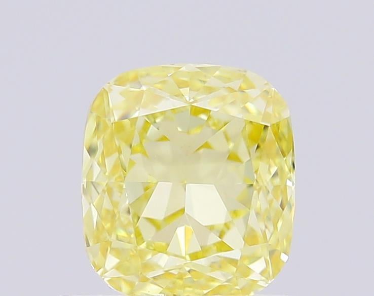 1.06 Ct. Fancy  Yellow Cushion Lab Grown Diamond