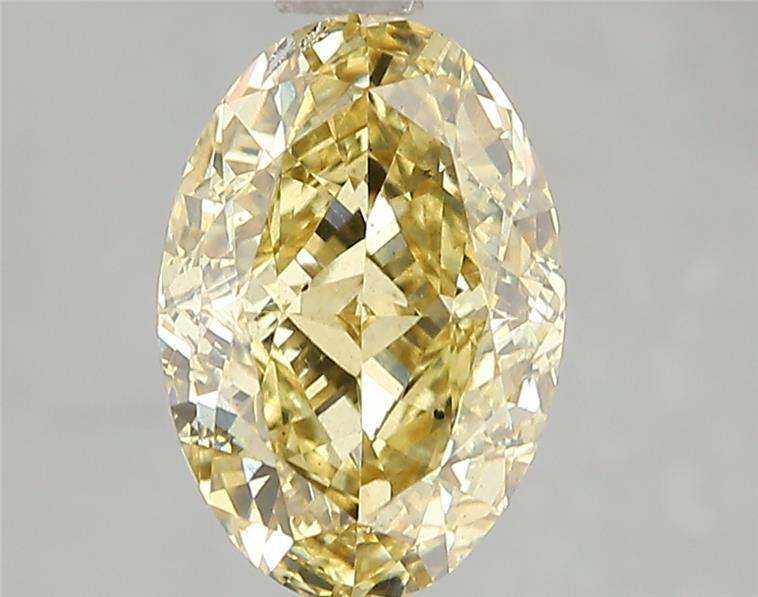 3.00 Ct. Fancy Intense Yellow Oval Lab Grown Diamond