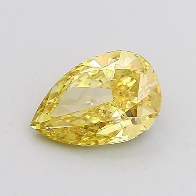 1.11 Ct. Fancy Intense Yellow Pear Lab Grown Diamond