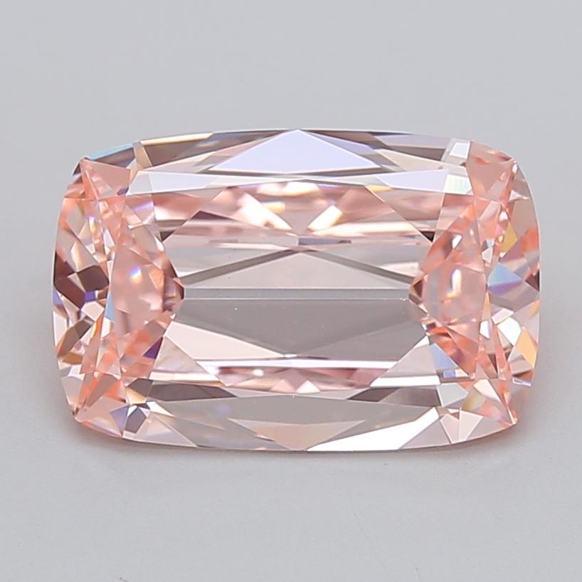 4.00 Ct. Fancy Intense  Pink Cushion Lab Grown Diamond