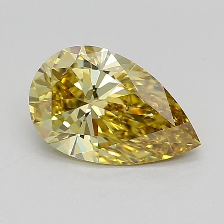 0.98 Ct. Fancy Intense Yellow Pear Lab Grown Diamond