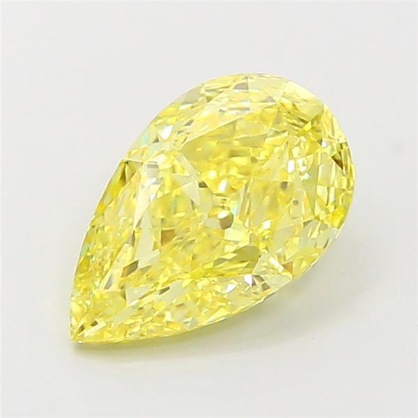 1.53 Ct. Fancy Intense Yellow Pear Lab Grown Diamond