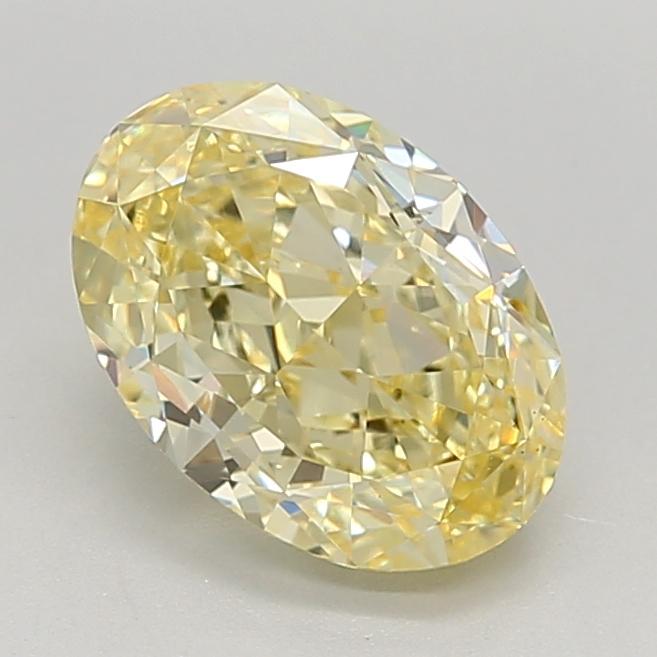2.23 Ct. Fancy Intense Yellow Oval Lab Grown Diamond