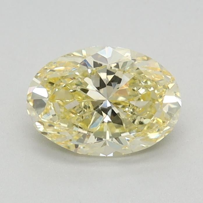 0.74 Ct. Fancy Intense Yellow Oval Lab Grown Diamond