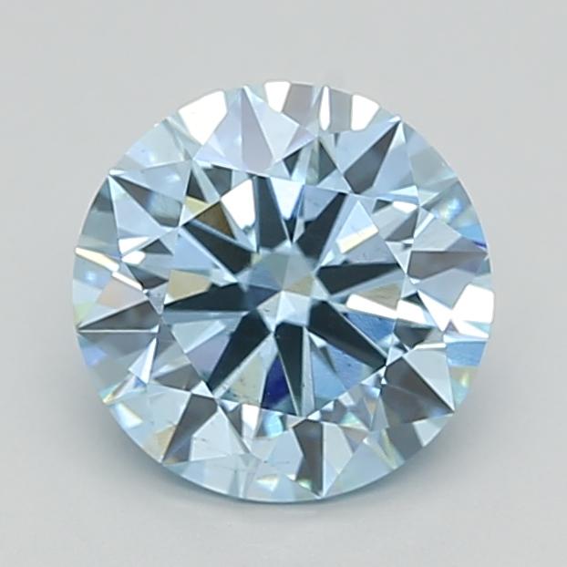 2.20 Ct. Fancy Vivid  Blue Round Lab Grown Diamond