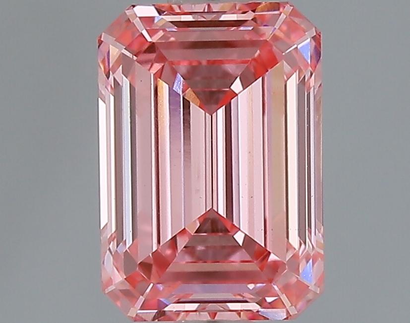 1.57 Ct. Fancy Vivid Pink Emerald Lab Grown Diamond