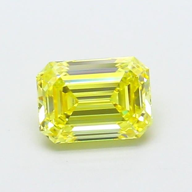 1.05 Ct. Fancy Vivid  Yellow Emerald Lab Grown Diamond