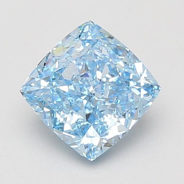 1.51 Ct. Fancy Vivid Blue Cushion Lab Grown Diamond