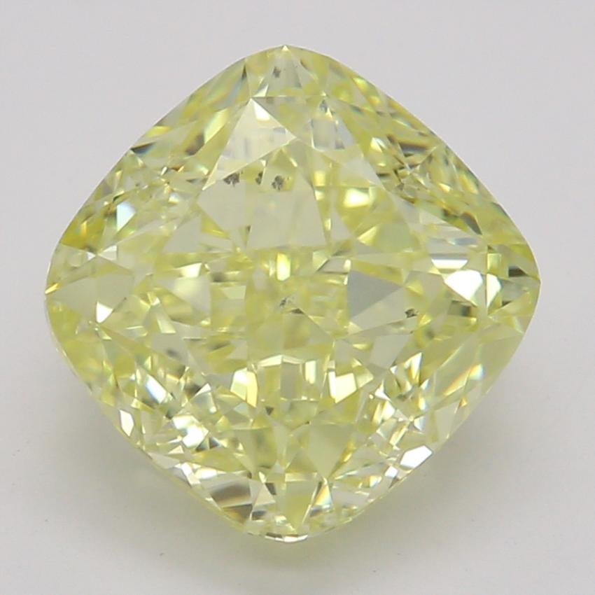 2.01 Ct. Fancy Intense Yellow Cushion Diamond