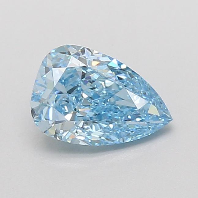 1.10 Ct. Fancy Vivid Blue Pear Lab Grown Diamond