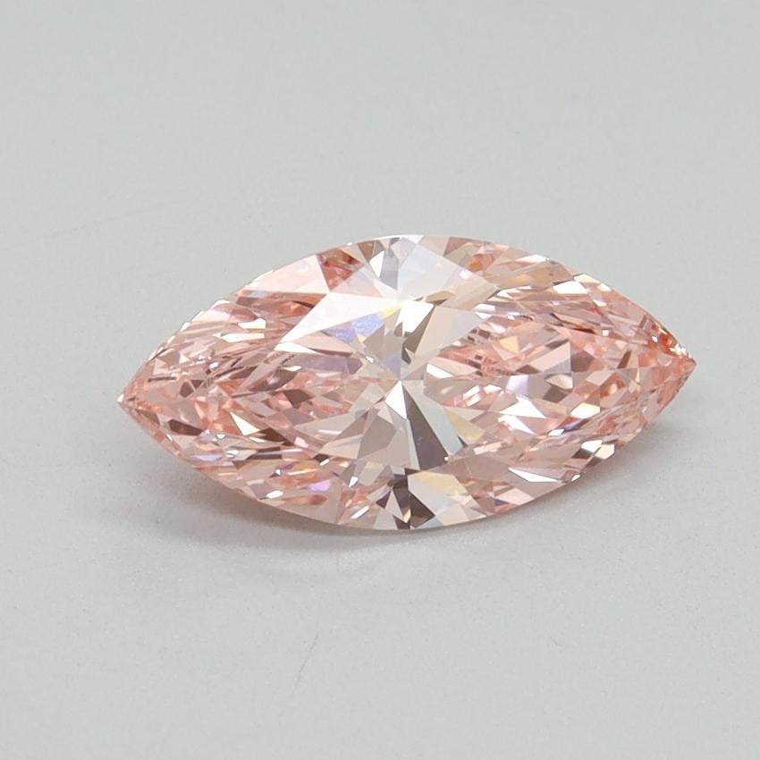 1.09 Ct. Fancy Vivid Pink Marquise Lab Grown Diamond