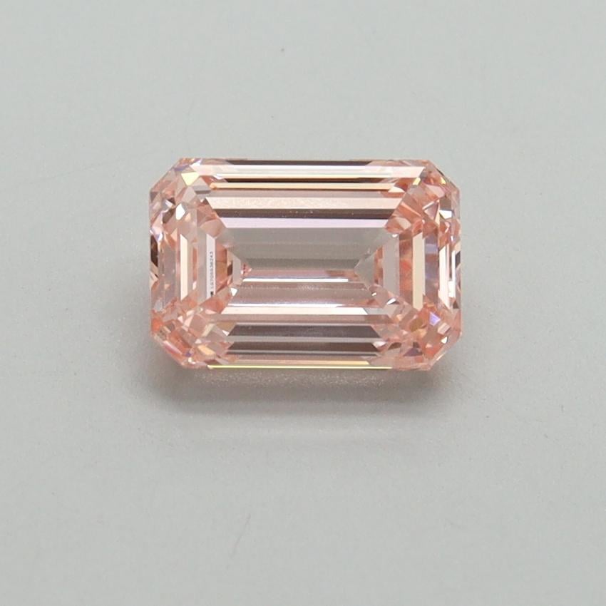 1.01 Ct. Fancy Vivid Pink Emerald Lab Grown Diamond