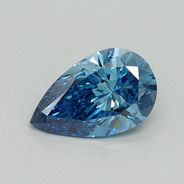 0.53 Ct. Fancuy Vivid Blue Pear Lab Grown Diamond