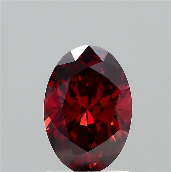 1.34 Ct. Fancy Intense Brownish Orange Oval Lab Grown Diamond
