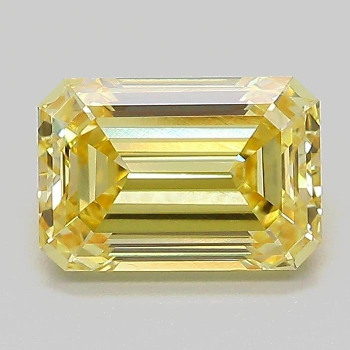 1.71 Ct. Fancy  Yellow Emerald Lab Grown Diamond