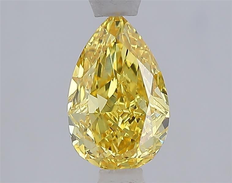 1.09 Ct. Fancy Vivid Yellow Yellow Pear Lab Grown Diamond