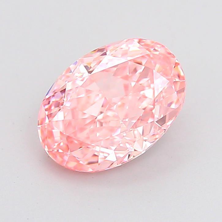 2.12 Ct. Fancy Vivid Pink Oval Lab Grown Diamond