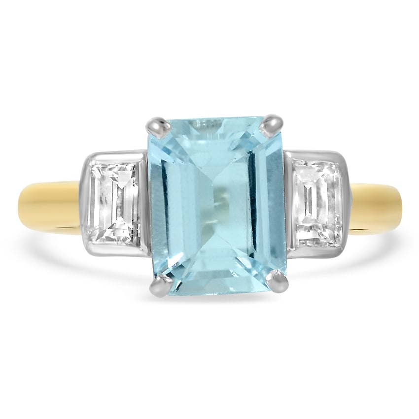 Modern Aquamarine Vintage Ring