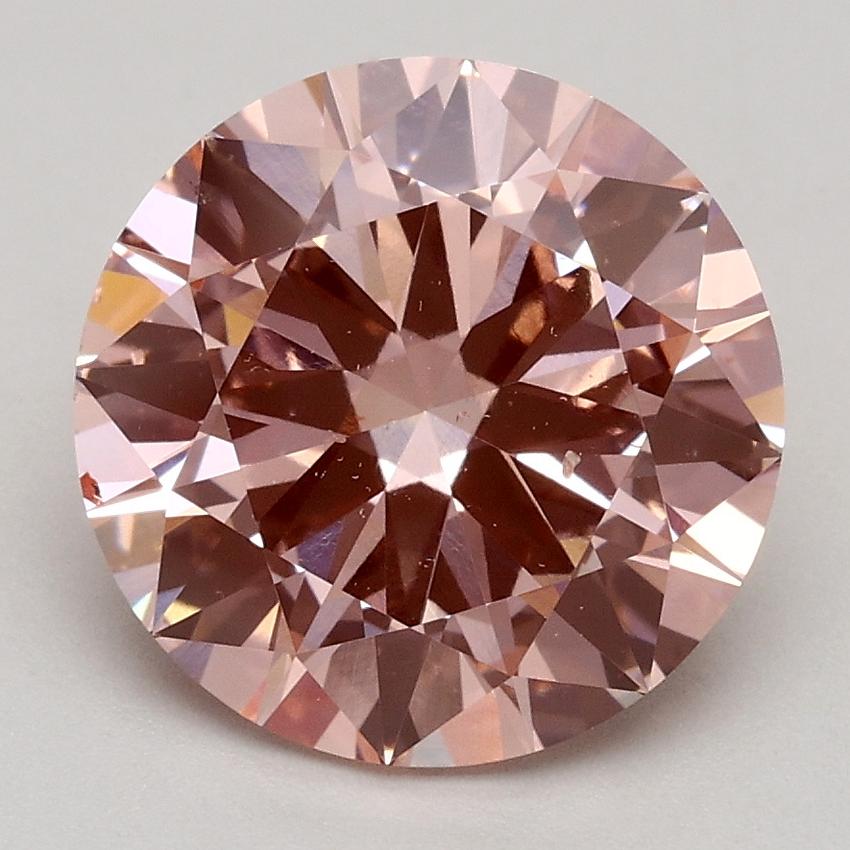 2.50 Ct. Fancy Intense Pink Round Lab Grown Diamond