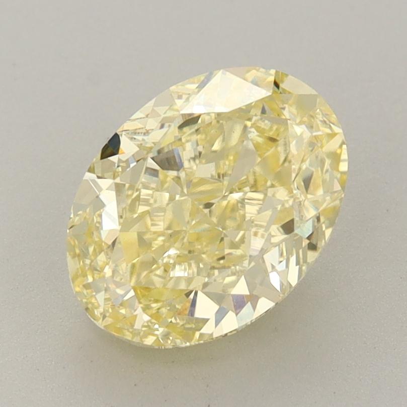 2.16 Ct. Fancy Intense  Yellow Oval Lab Grown Diamond