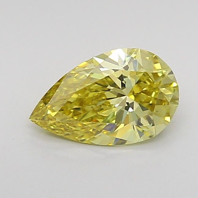 0.82 Ct. Fancy Intense Yellow Pear Lab Grown Diamond