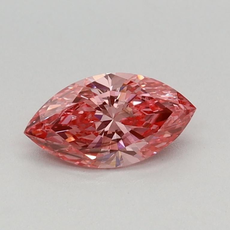 0.37 Ct. Fancy Vivid Pink Marquise Lab Grown Diamond