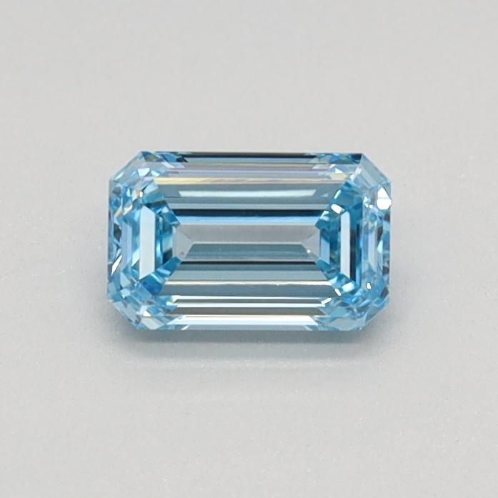 0.33 Ct. Fancy Intense Blue Emerald Lab Grown Diamond