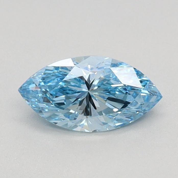 0.40 Ct. Fancy Vivid Blue Marquise Lab Grown Diamond