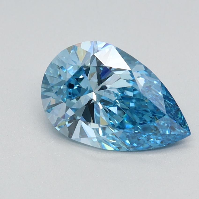 1.05 Ct. Fancy Vivid Blue Pear Lab Grown Diamond