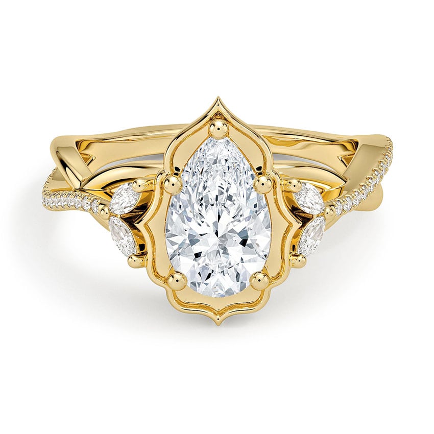 Custom Cadenza Garland Diamond Ring