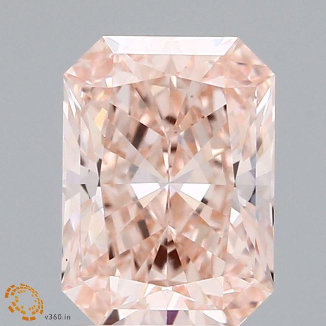 2.04 Ct. Fancy Intense Pink Radiant Lab Grown Diamond