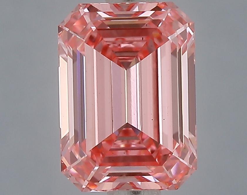 1.54 Ct. Fancy Vivid Pink Emerald Lab Grown Diamond