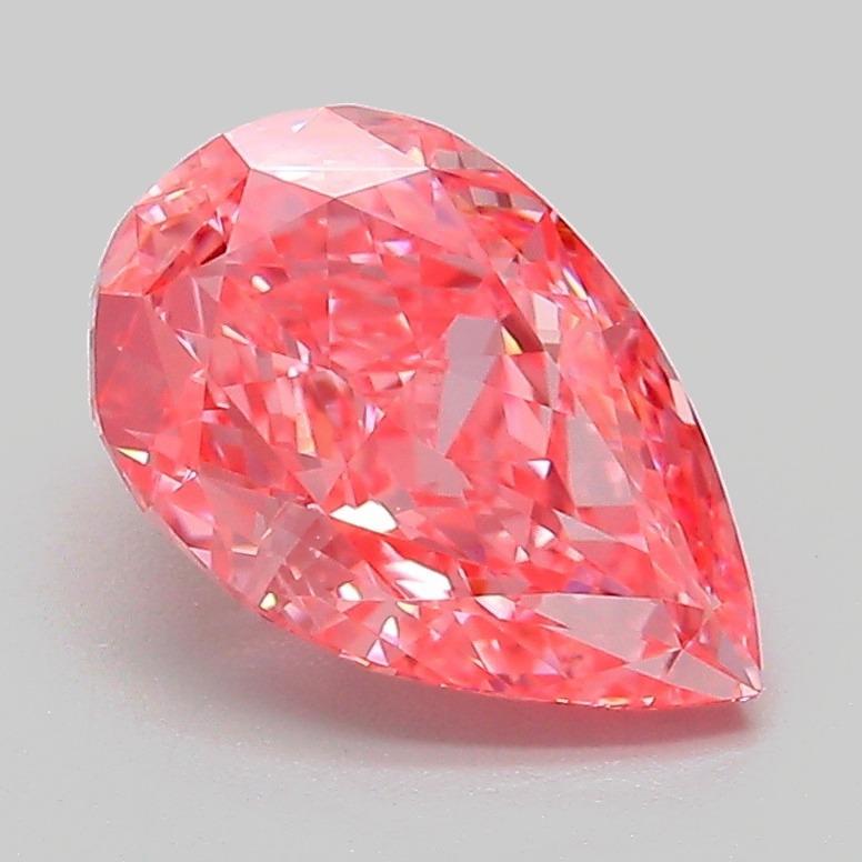 2.04 Ct. Fancy Vivid Pink Pear Lab Grown Diamond