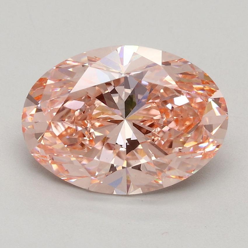 2.70 Ct. Fancy Intense Pink Oval Lab Grown Diamond