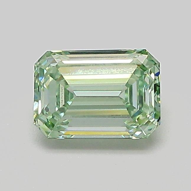 0.72 Ct. Fancy Vivid Green Emerald Lab Grown Diamond