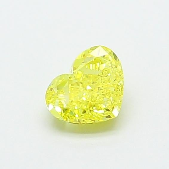 0.56 Ct. Fancy Vivid  Yellow Heart Lab Grown Diamond