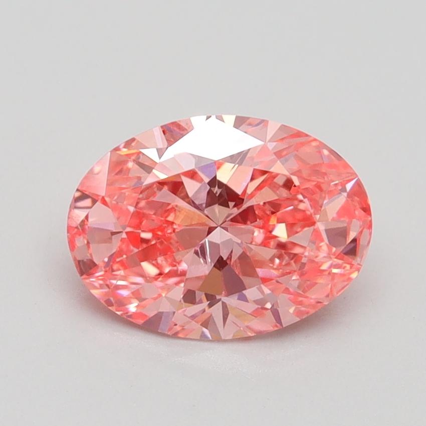1.31 Ct. Fancy Vivid Pink Oval Lab Grown Diamond