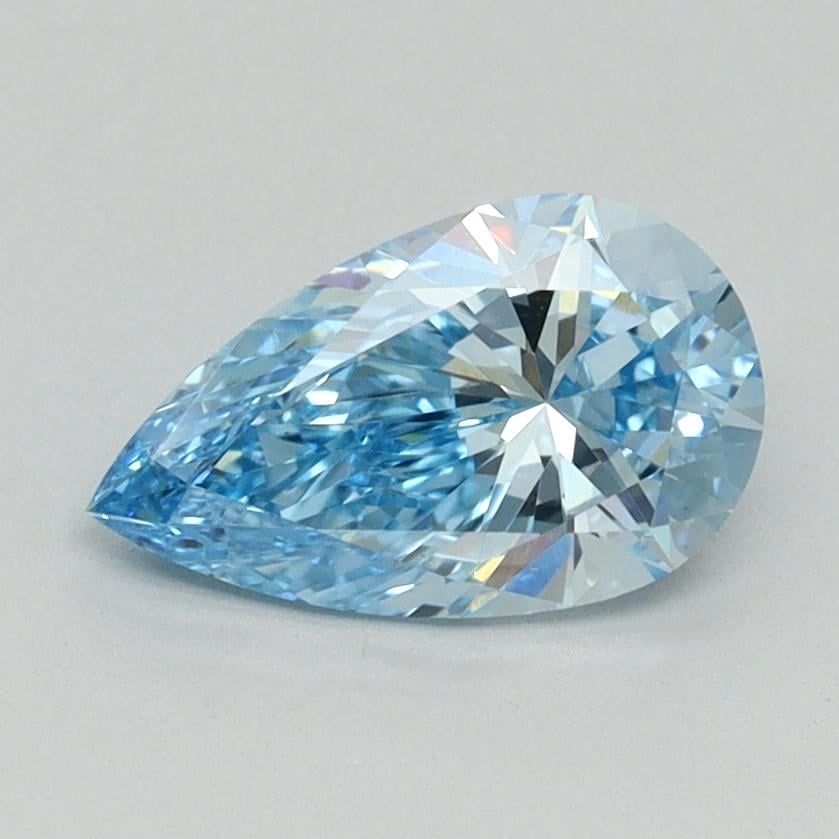 1.05 Ct. Fancy Vivid Blue Pear Lab Grown Diamond