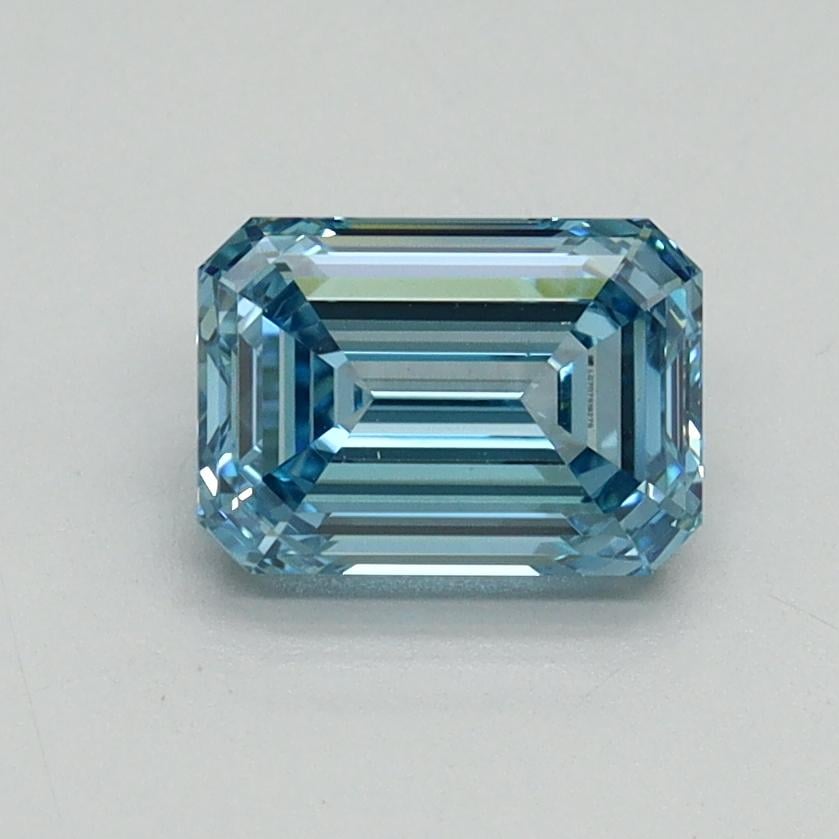 1.06 Ct. Fancy Vivid Blue Emerald Lab Grown Diamond