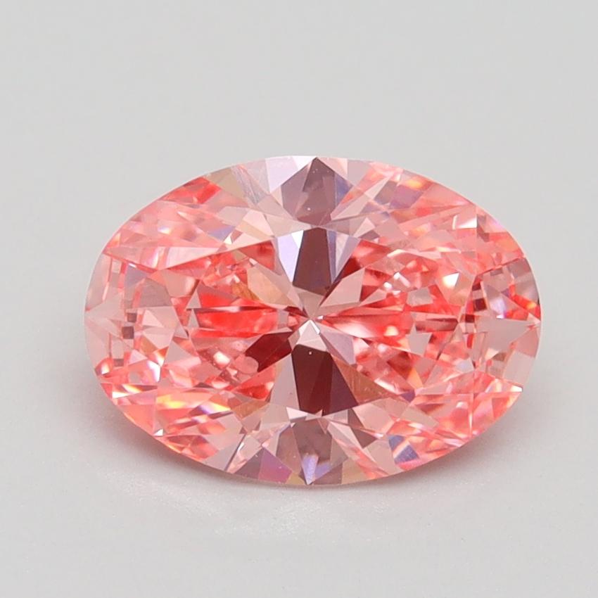 1.56 Ct. Fancy Vivid Pink Oval Lab Grown Diamond