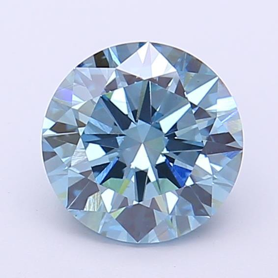 1.33 Ct. Fancy Vivid  Blue Round Lab Grown Diamond