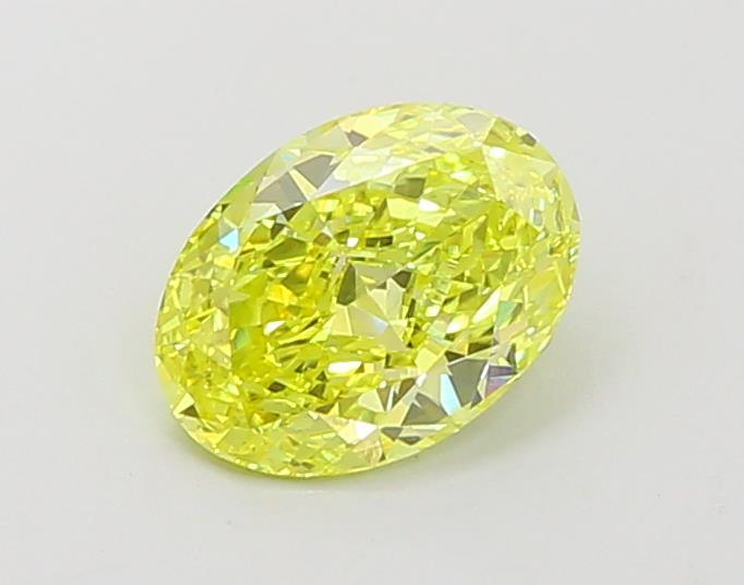1.03 Ct. Fancy Vivid Yellow Oval Lab Grown Diamond