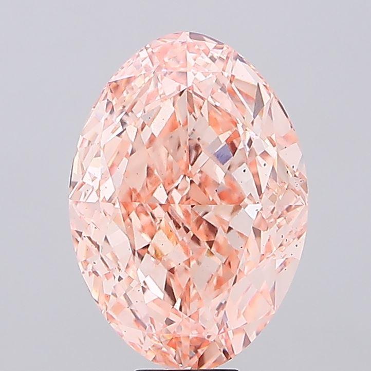 16.27 Ct. Fancy Intense Pink Oval Lab Grown Diamond