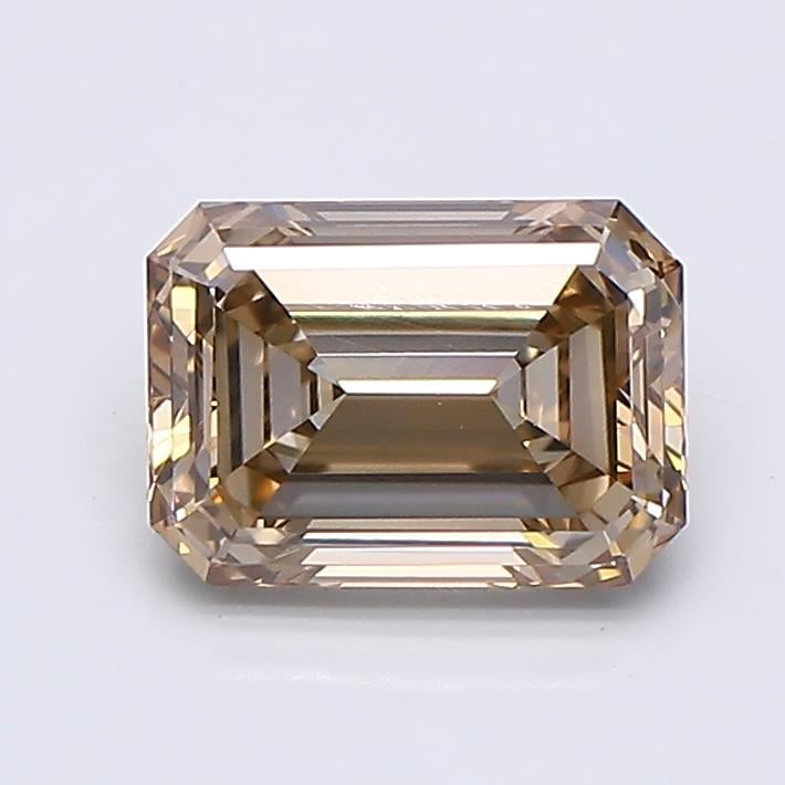 1.21 Ct. Fancy Light Yellowish Brown Emerald Lab Grown Diamond
