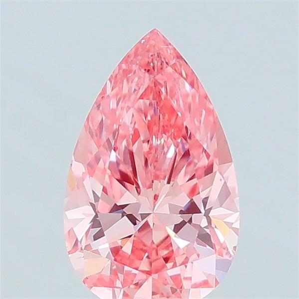 0.59 Ct. Fancy Vivid Pink Pear Lab Grown Diamond