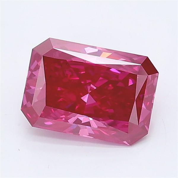 1.15 Ct. Fancy Vivid Pink Radiant Lab Grown Diamond