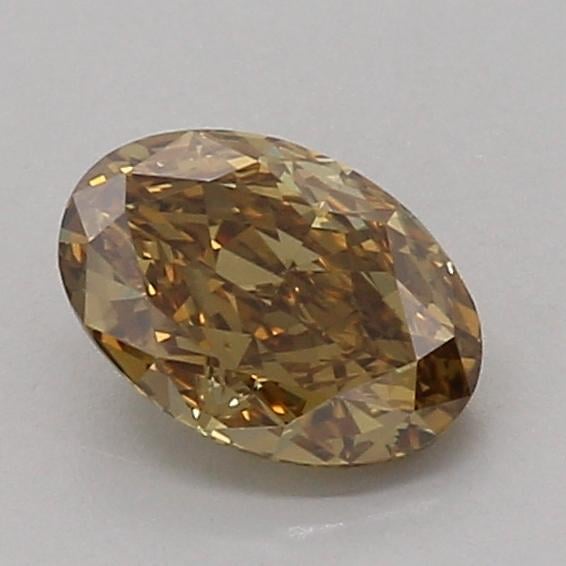 1.10 Ct. Fancy Brown Yellow Oval Lab Grown Diamond