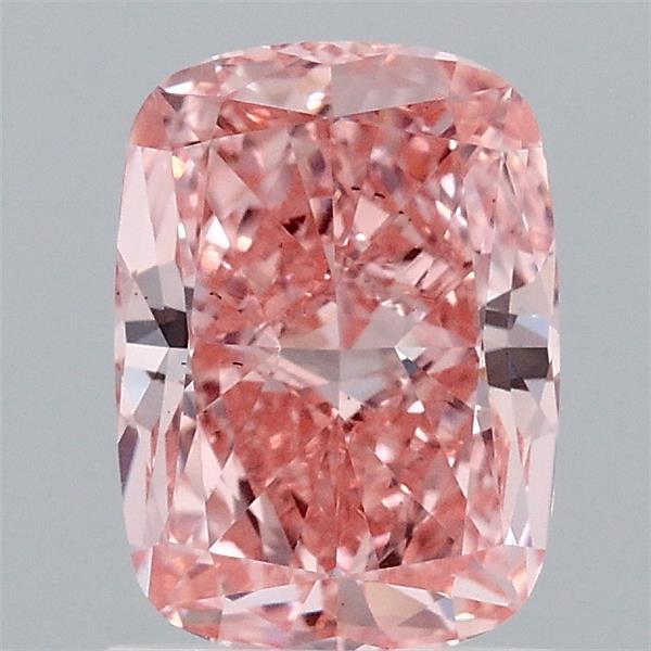 1.50 Ct. Fancy Vivid Pink Cushion Lab Grown Diamond