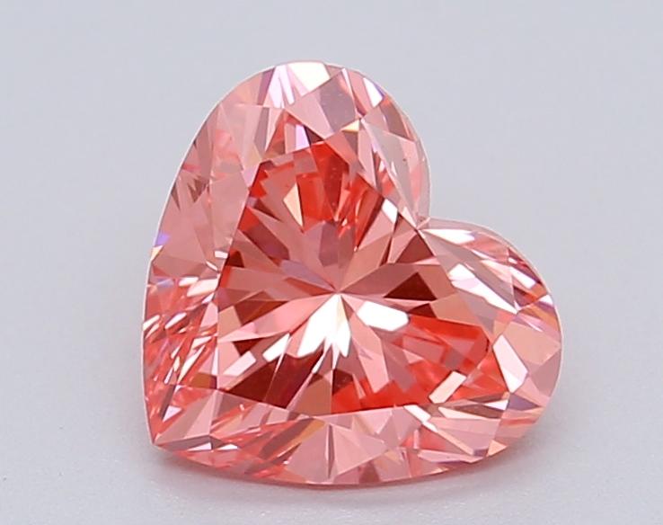 1.05 Ct. Fancy Vivid Pink Heart Lab Grown Diamond