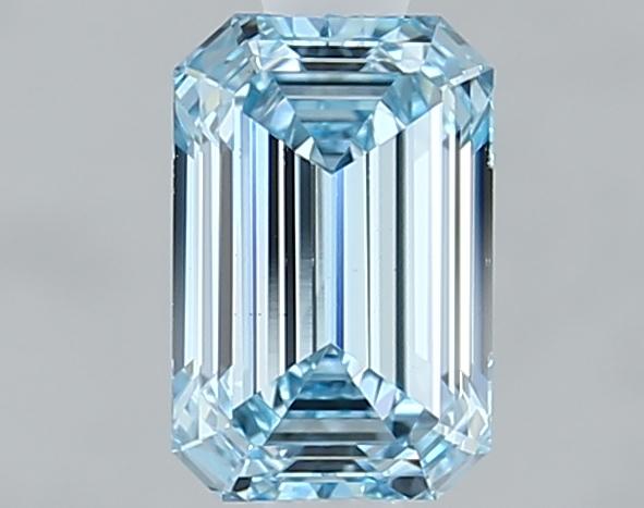 1.00 Ct. Fancy Intense Blue Emerald Lab Grown Diamond